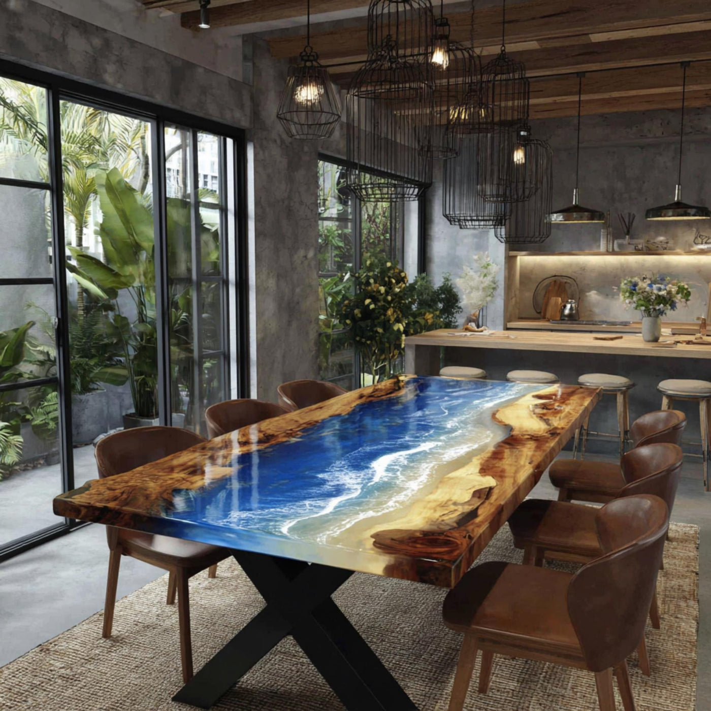 EPOXY WOOD TABLE