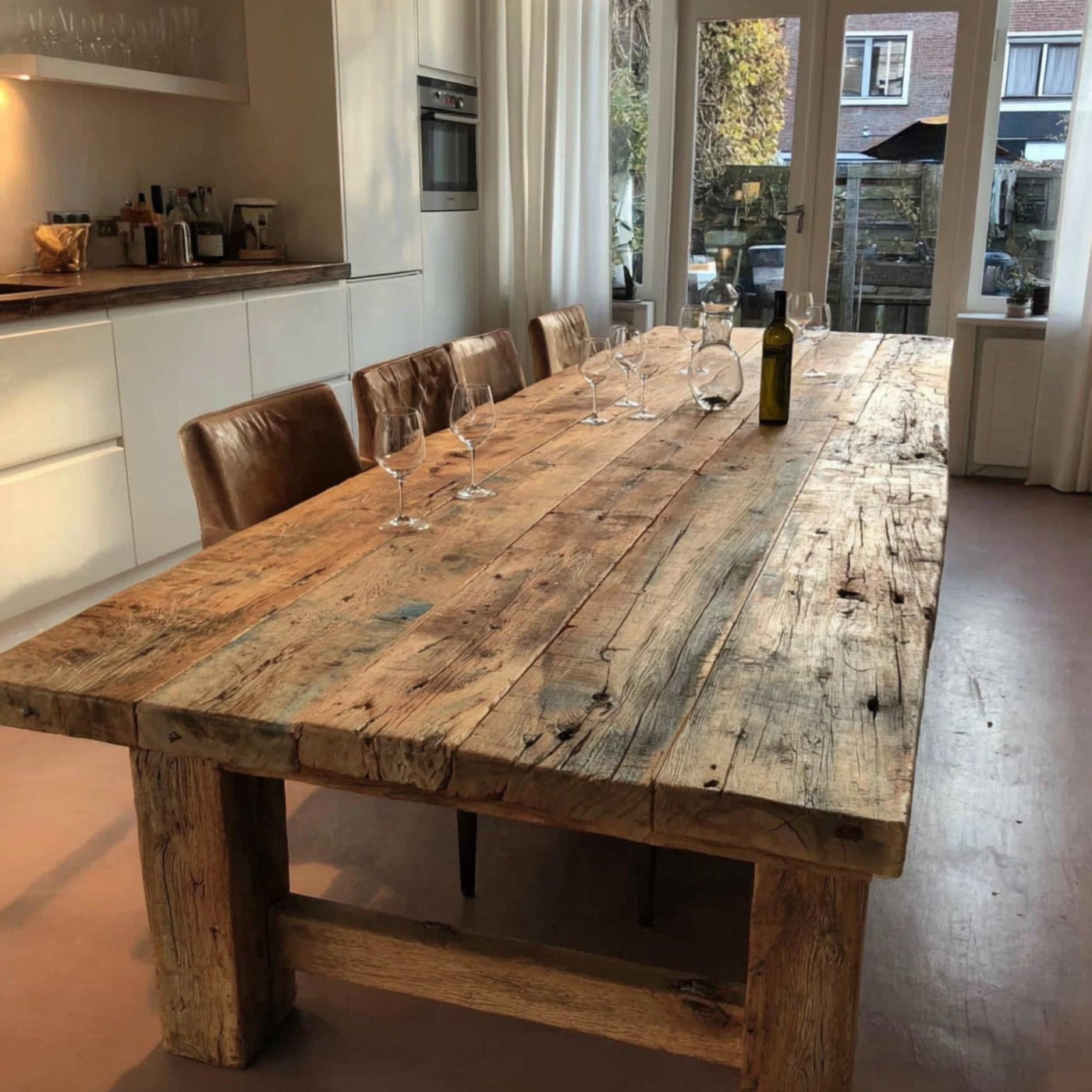 Table,  Dining Table, Rustic Table, Rustic Wooden Table, Solid Wooden Table, Rustic Solid Walnut Dining Table, Farmhouse Wooden Dining Table