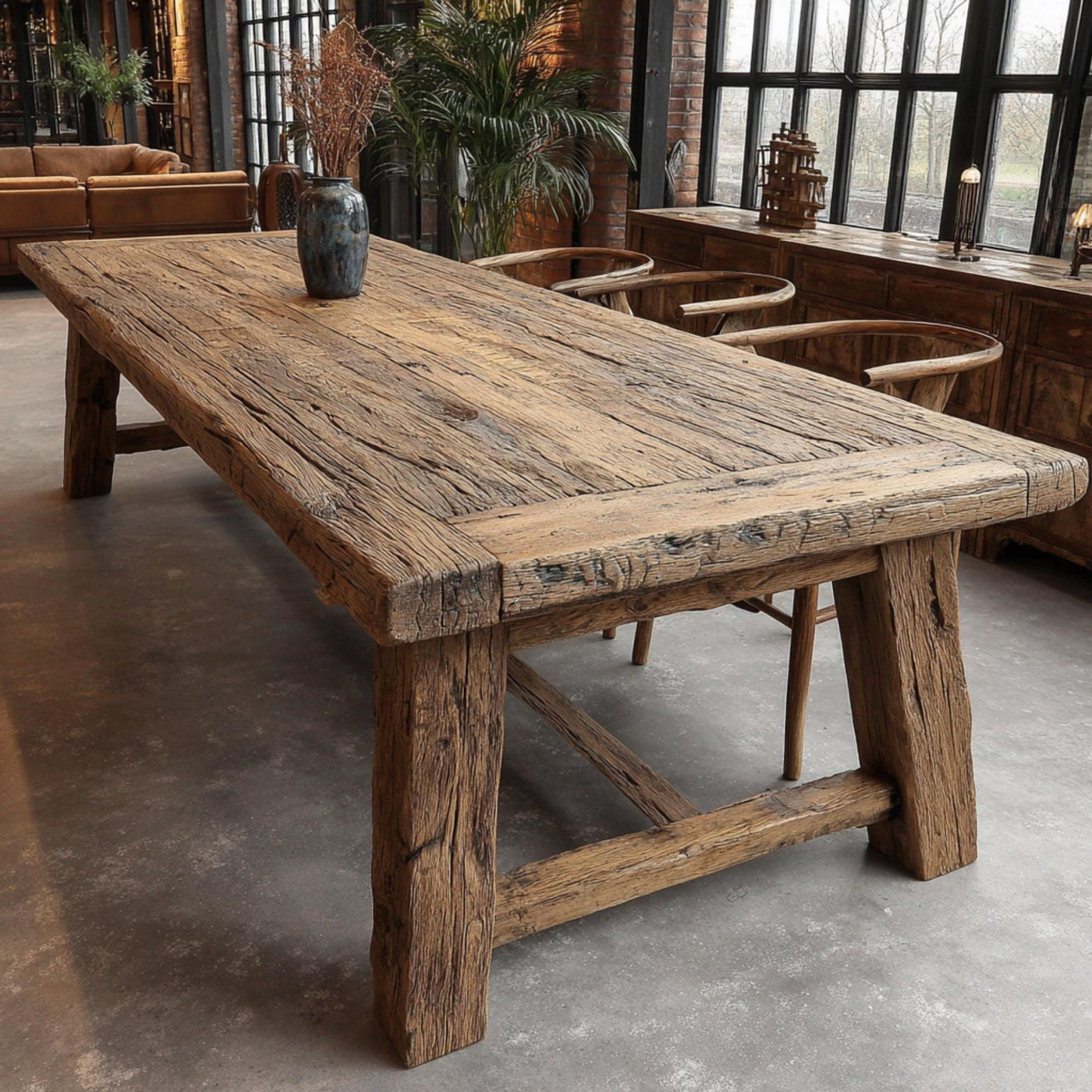 Handmade Wooden Table – Rustic Solid Walnut Dining Table – Farmhouse Wooden Kitchen Table - Rustic Farmhouse Wooden Table