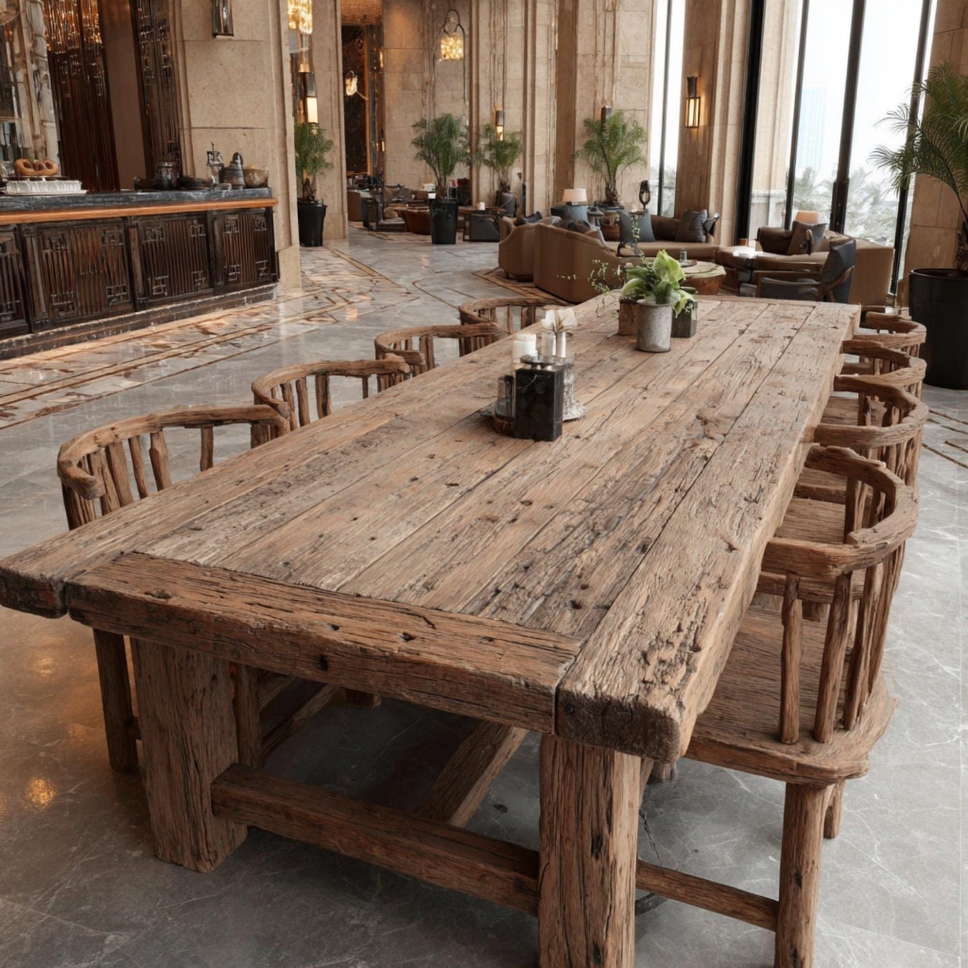 Handmade Wooden Table – Rustic Solid Walnut Dining Table – Farmhouse Wooden Kitchen Table - Rustic Farmhouse Wooden Table