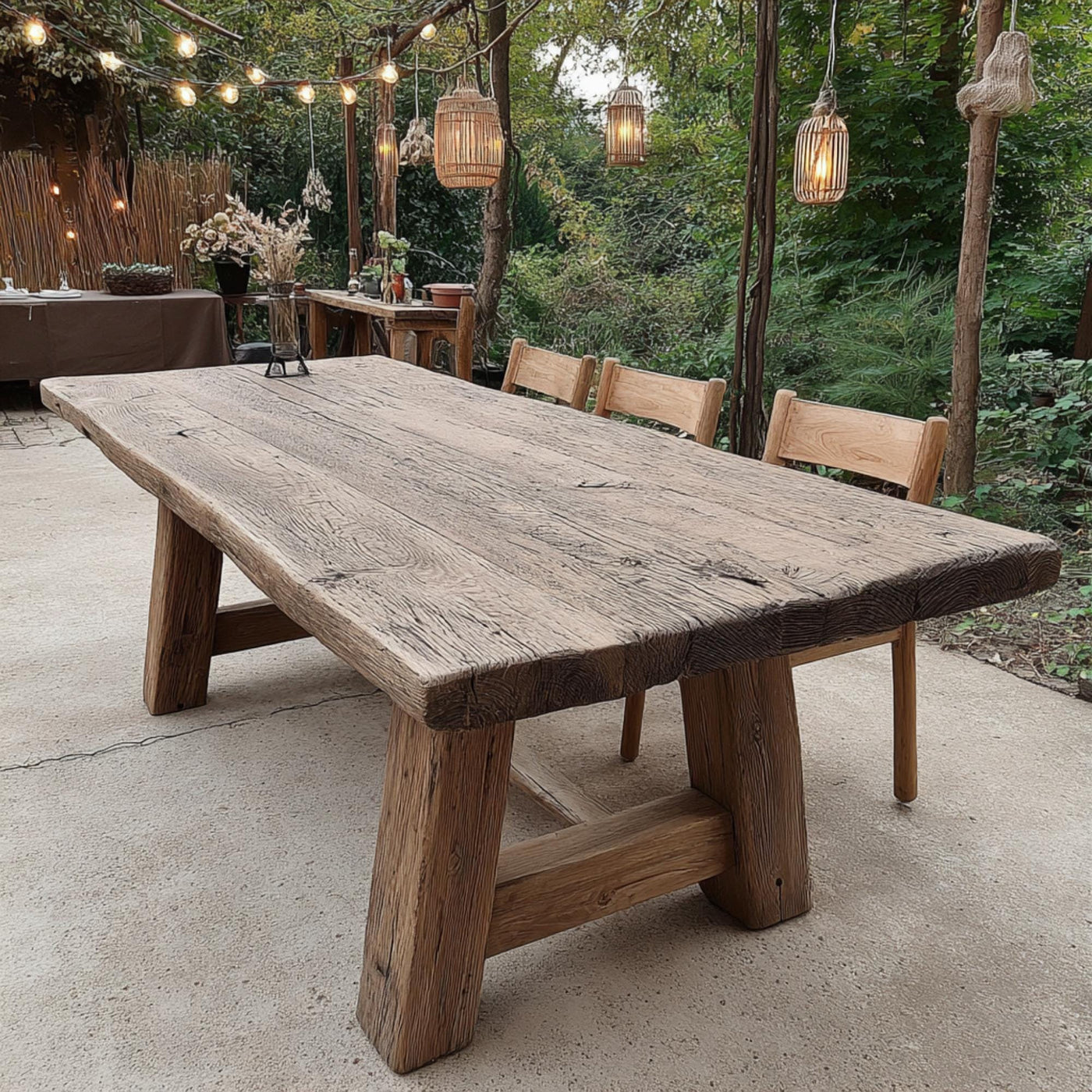 Handmade Live Edge Walnut Dining Table – Rustic Farmhouse Wood