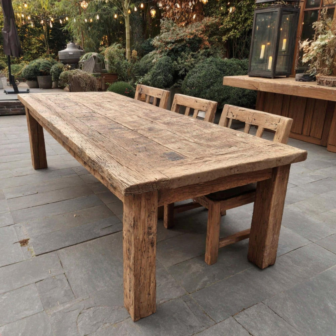 Handmade Live Edge Walnut Dining Table – Rustic Farmhouse Wood