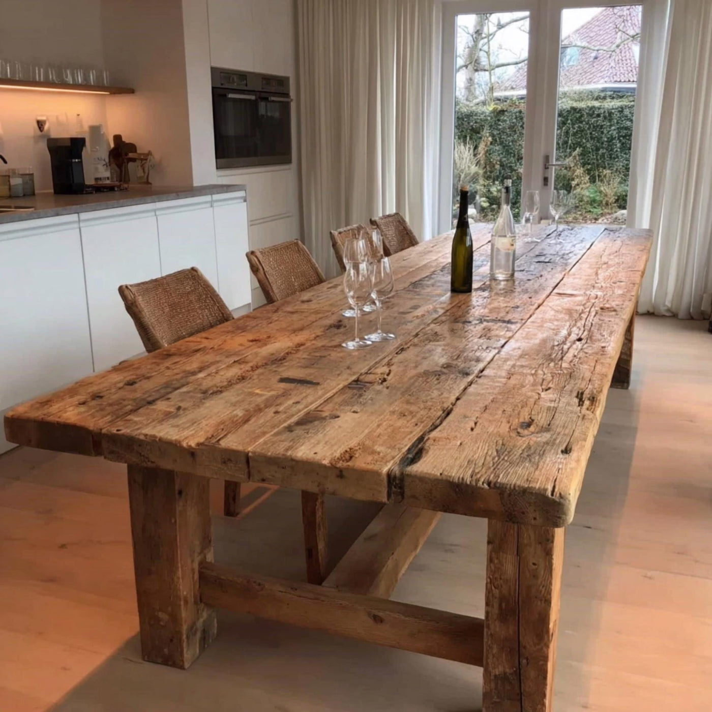 Table,  Dining Table, Rustic Table, Rustic Wooden Table, Solid Wooden Table, Rustic Solid Walnut Dining Table, Farmhouse Wooden Dining Table