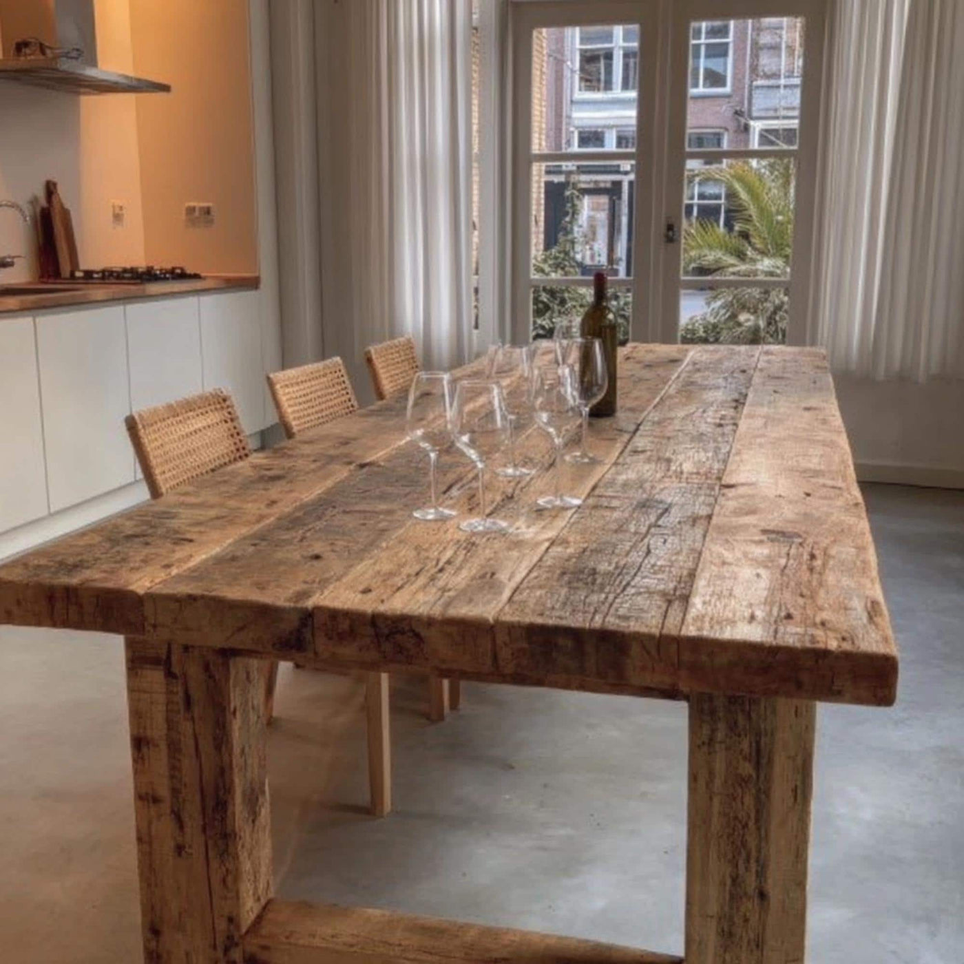 Table,  Dining Table, Rustic Table, Rustic Wooden Table, Solid Wooden Table, Rustic Solid Walnut Dining Table, Farmhouse Wooden Dining Table