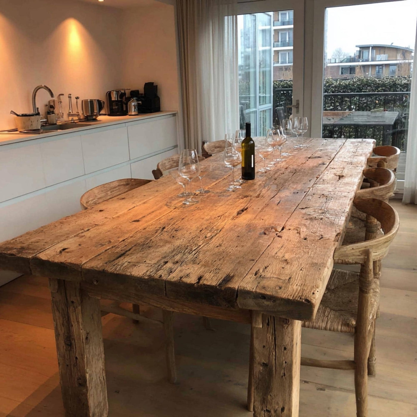 Table,  Dining Table, Rustic Table, Rustic Wooden Table, Solid Wooden Table, Rustic Solid Walnut Dining Table, Farmhouse Wooden Dining Table