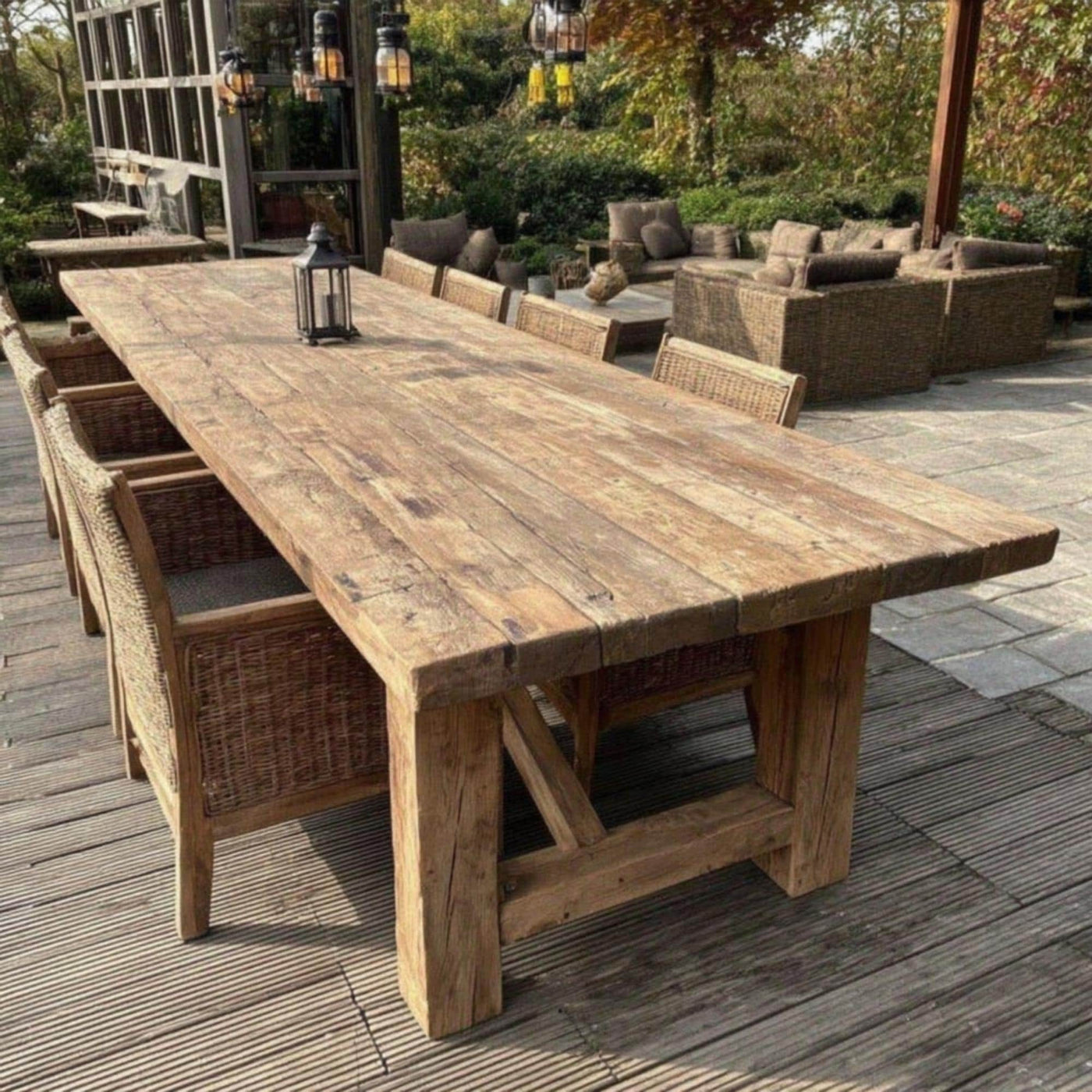 Handmade Live Edge Walnut Dining Table – Rustic Farmhouse Wood