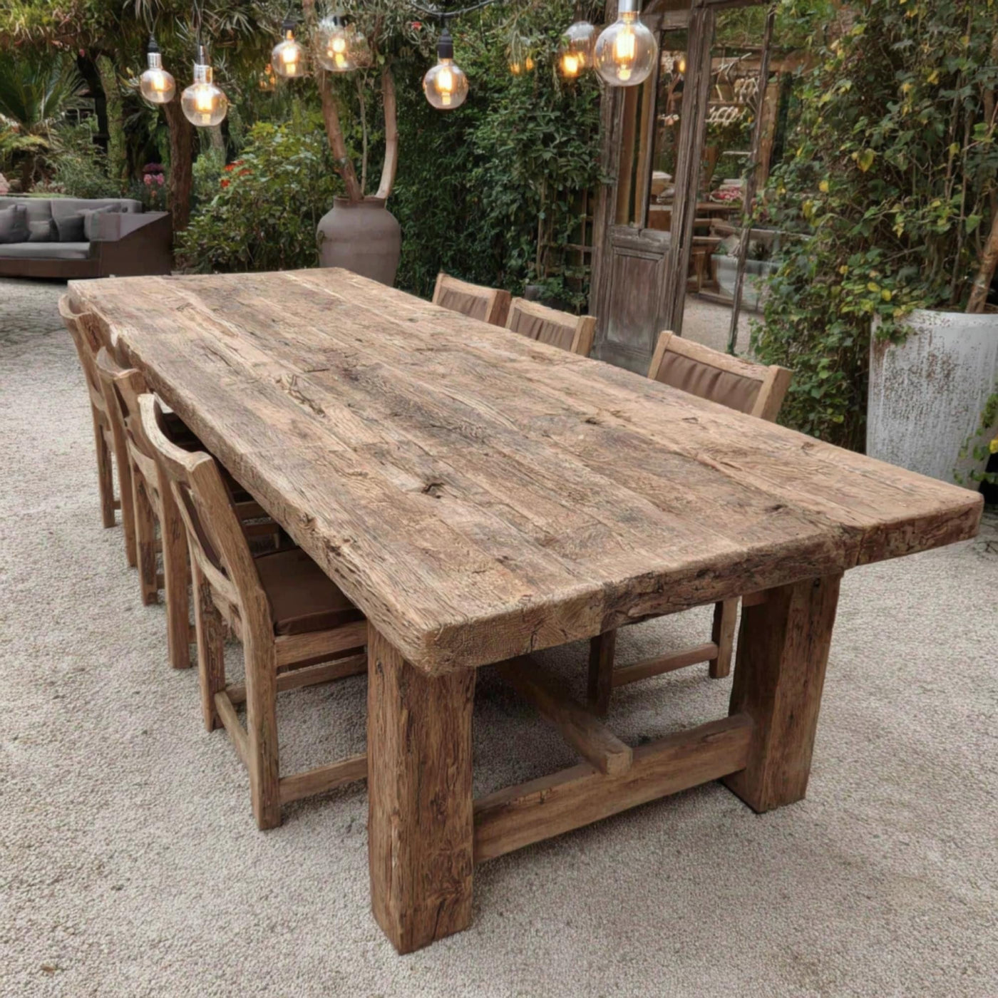 Handmade Live Edge Walnut Dining Table – Rustic Farmhouse Wood