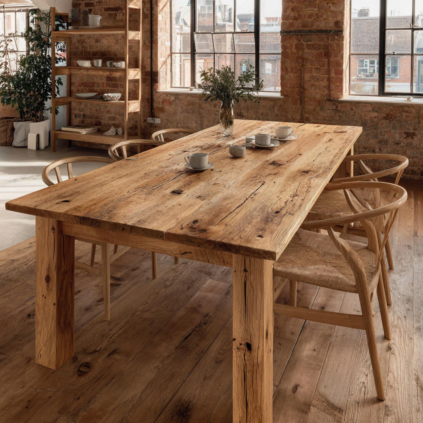 Handmade Walnut Live Edge Dining Table – Rustic Farmhouse Style